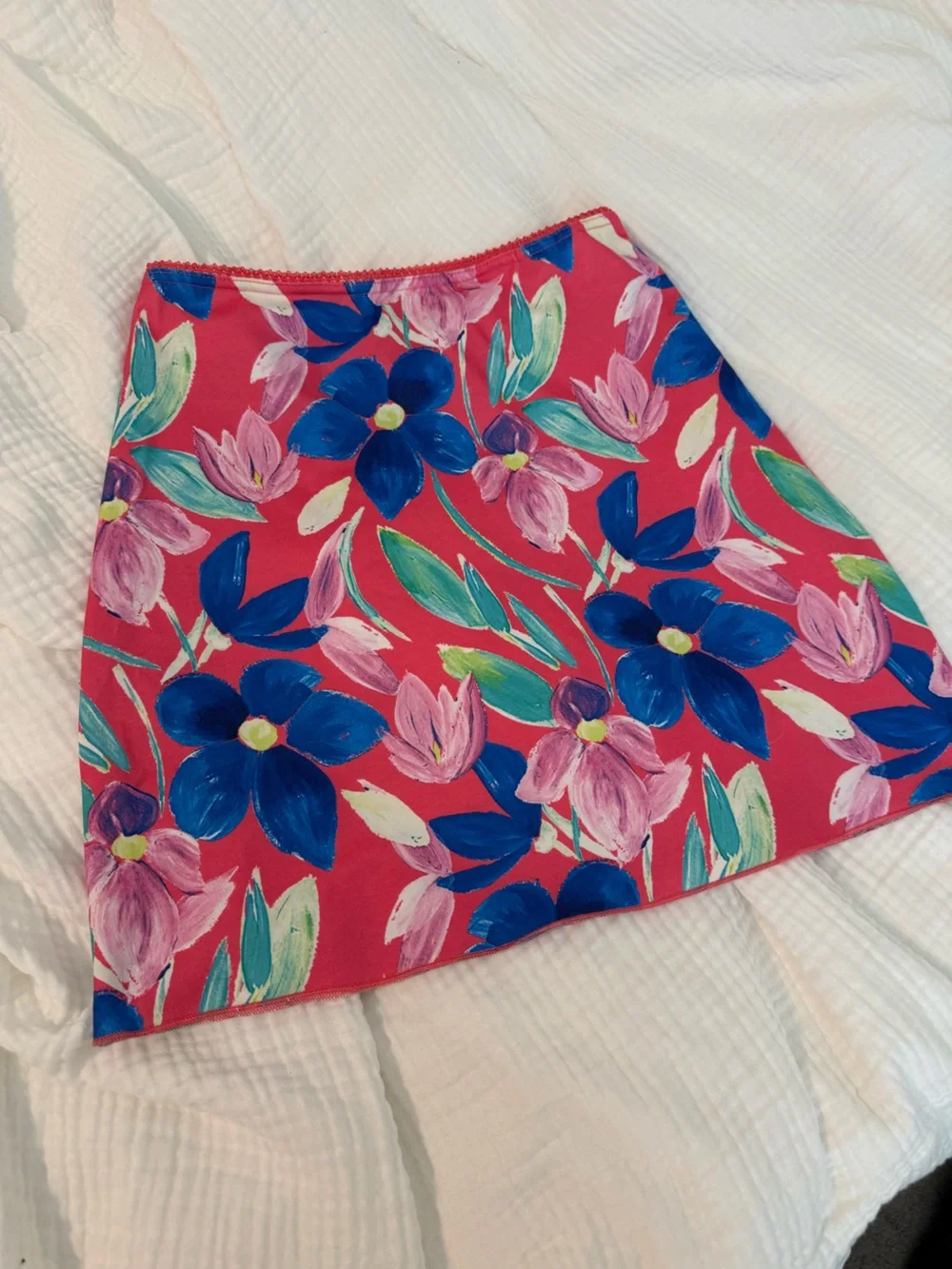 Princess Polly Tropic Bloom Mini Pink Floral Skirt US 6 - Picture 5 of 6